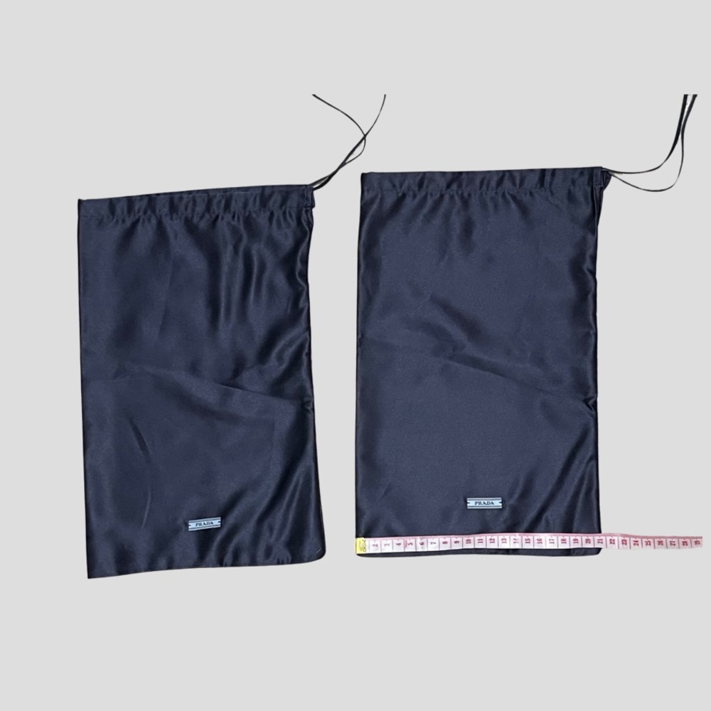 Authentic Prada dustbag for shoes in silk material